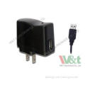 6W 5V 1A Switching Wall Mount Power Supply Adapter AC To US